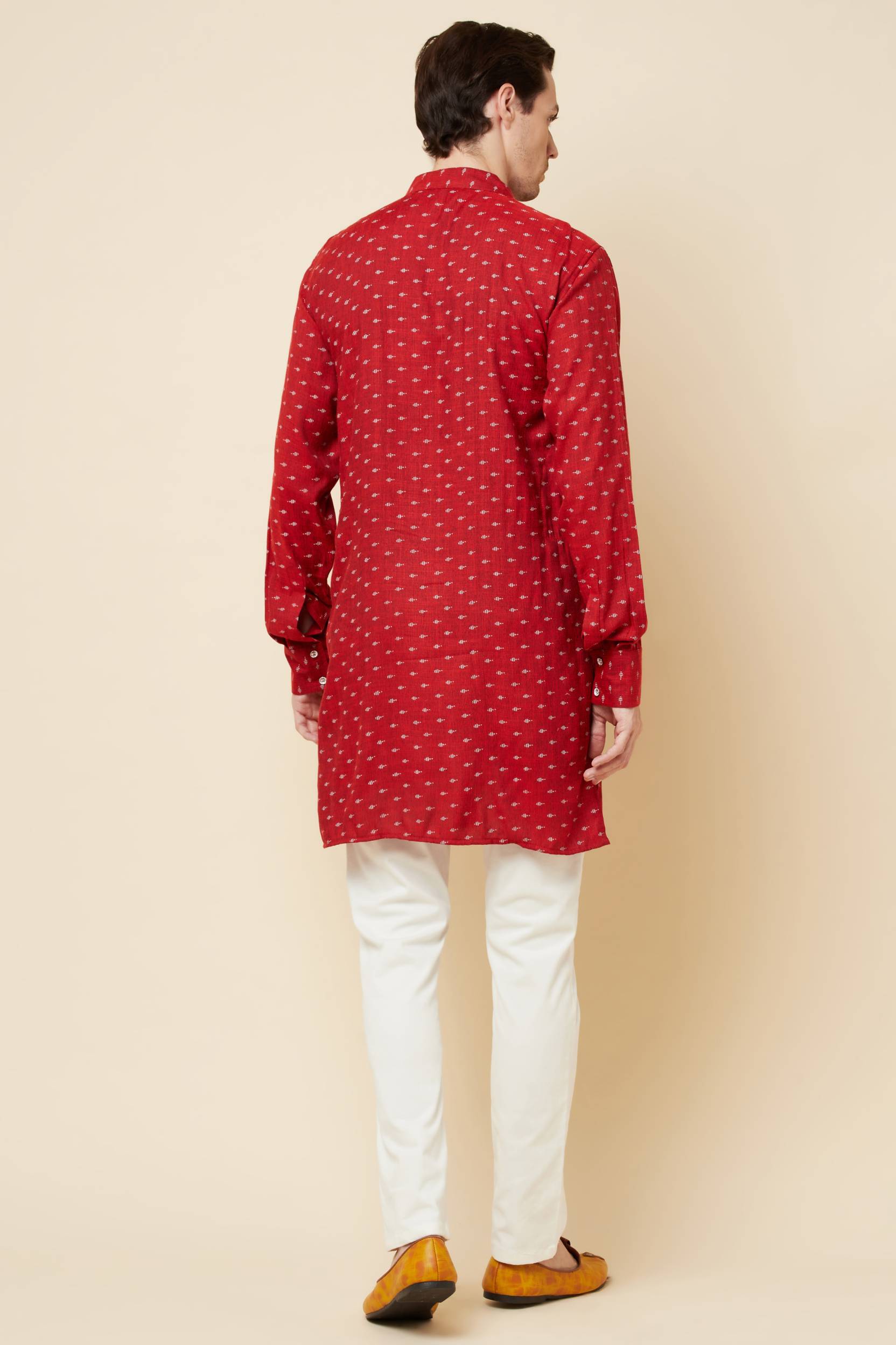 Micro Print Kurta Set - Spring Break