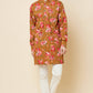 Mustard Floral Print Kurta Set - Spring Break