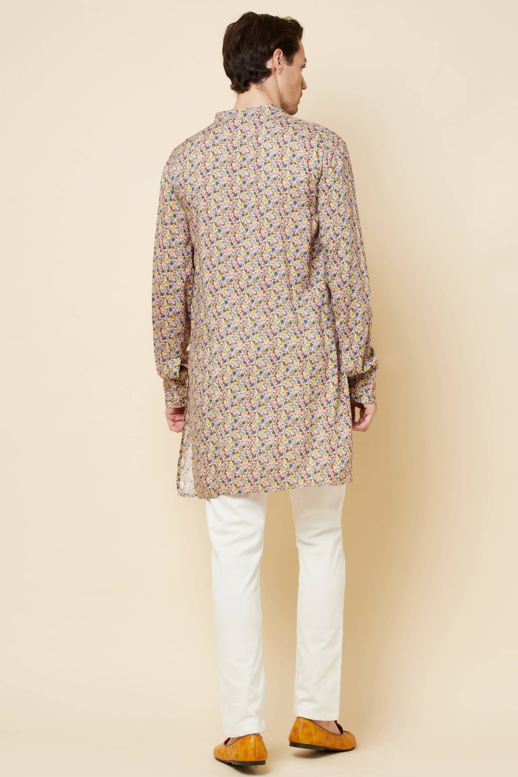 Multi Floral Print Kurta Set - Spring Break