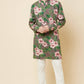 Large Floral Print Kurta Set - Spring Break
