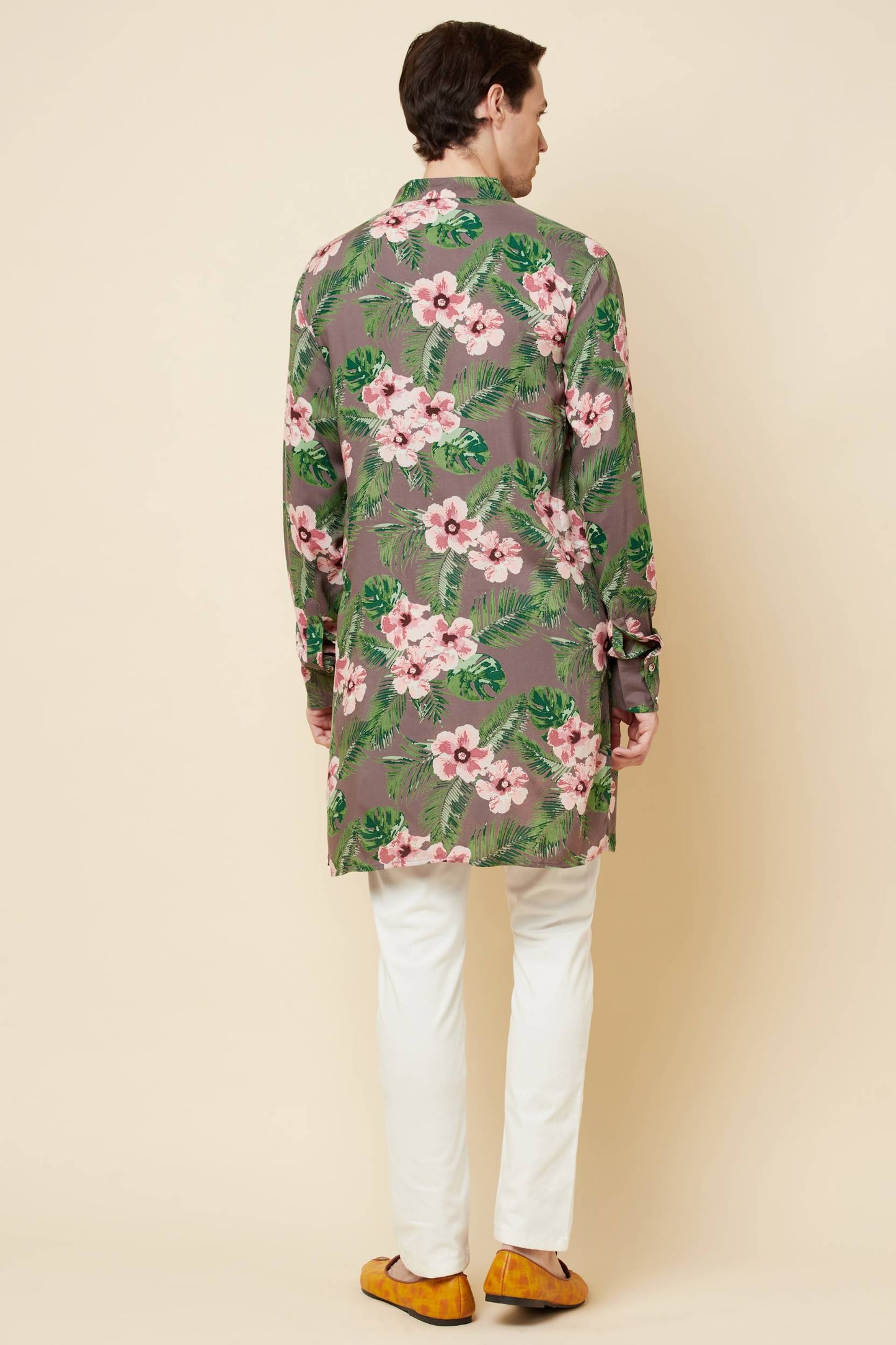 Large Floral Print Kurta Set - Spring Break