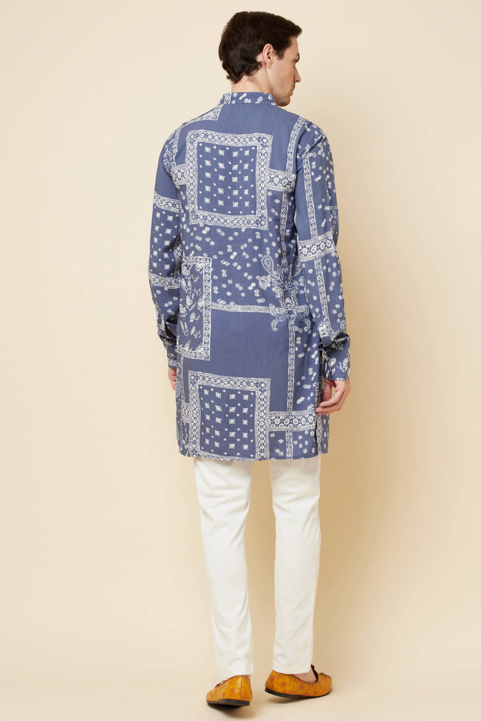 Blue Paisley Print Kurta Set - Spring Break