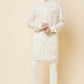White Lucknowi Embroidered Kurta Set - Spring Break