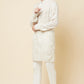 White Lucknowi Embroidered Kurta Set - Spring Break