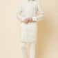 White Lucknowi Embroidered Kurta Set - Spring Break