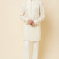 White Lucknowi Embroidered Sequin Kurta Set - Spring Break