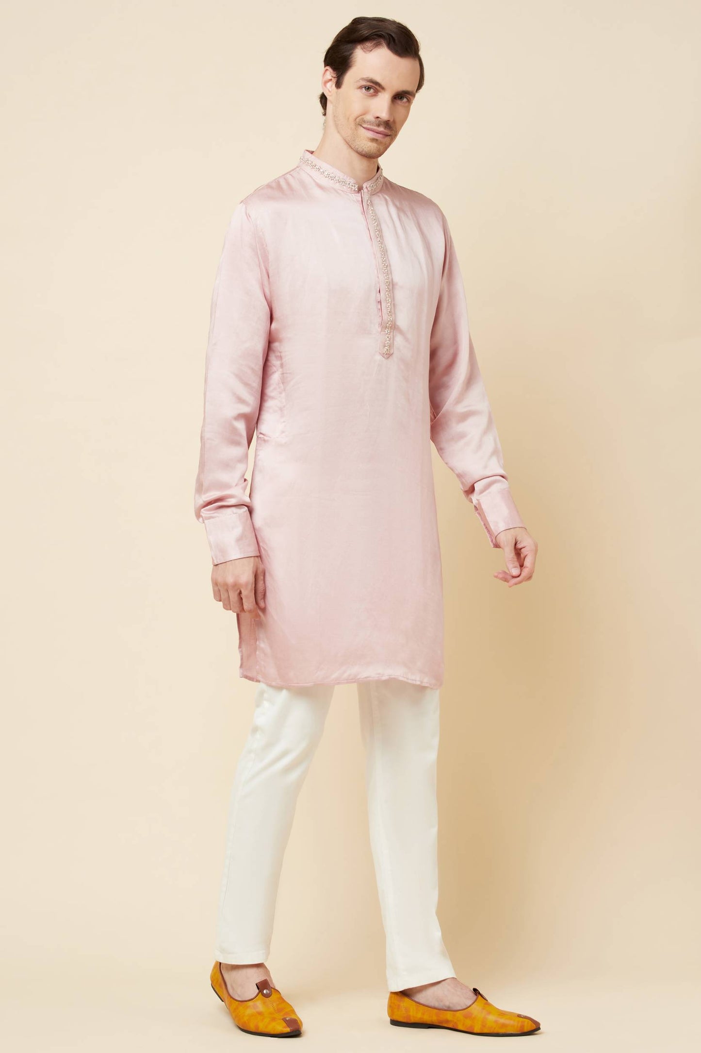 Pink Embroidered Kurta - Spring Break