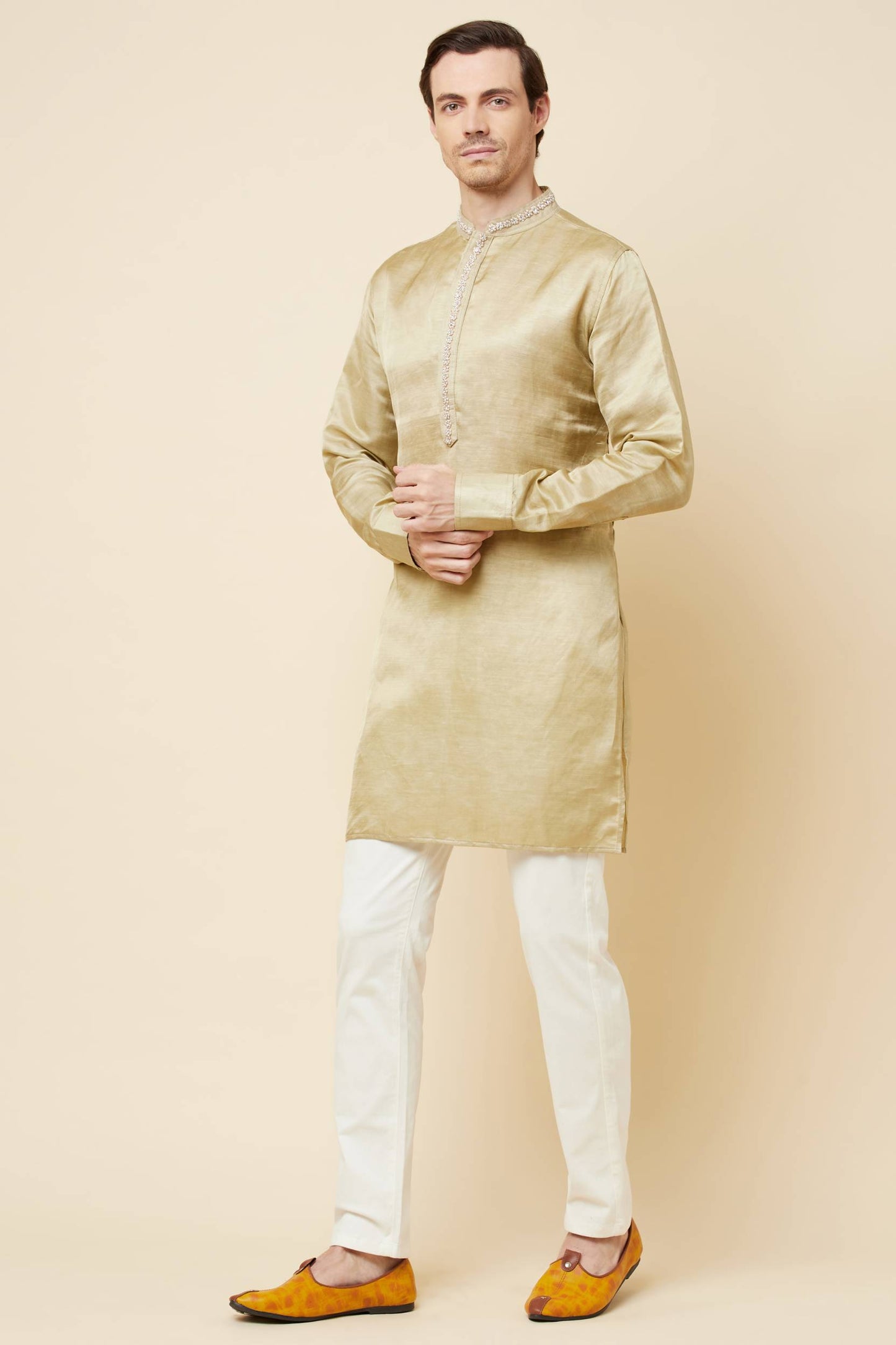 Gold Embroidered Kurta - Spring Break