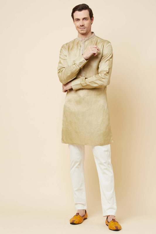 Gold Embroidered Kurta - Spring Break