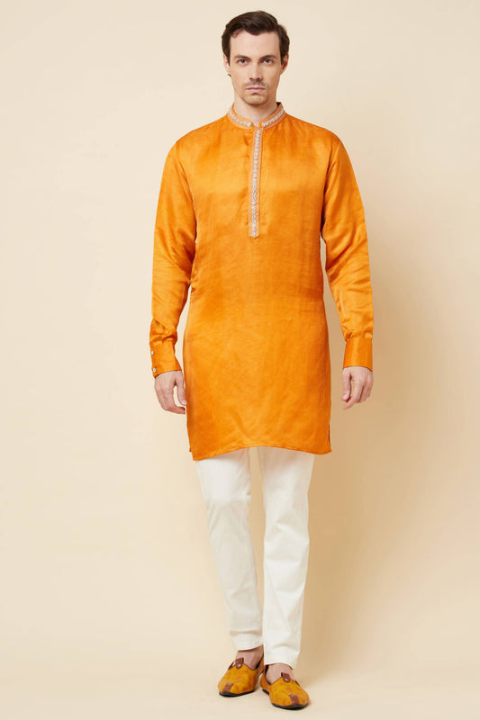 Mustard Embroidered Kurta - Spring Break