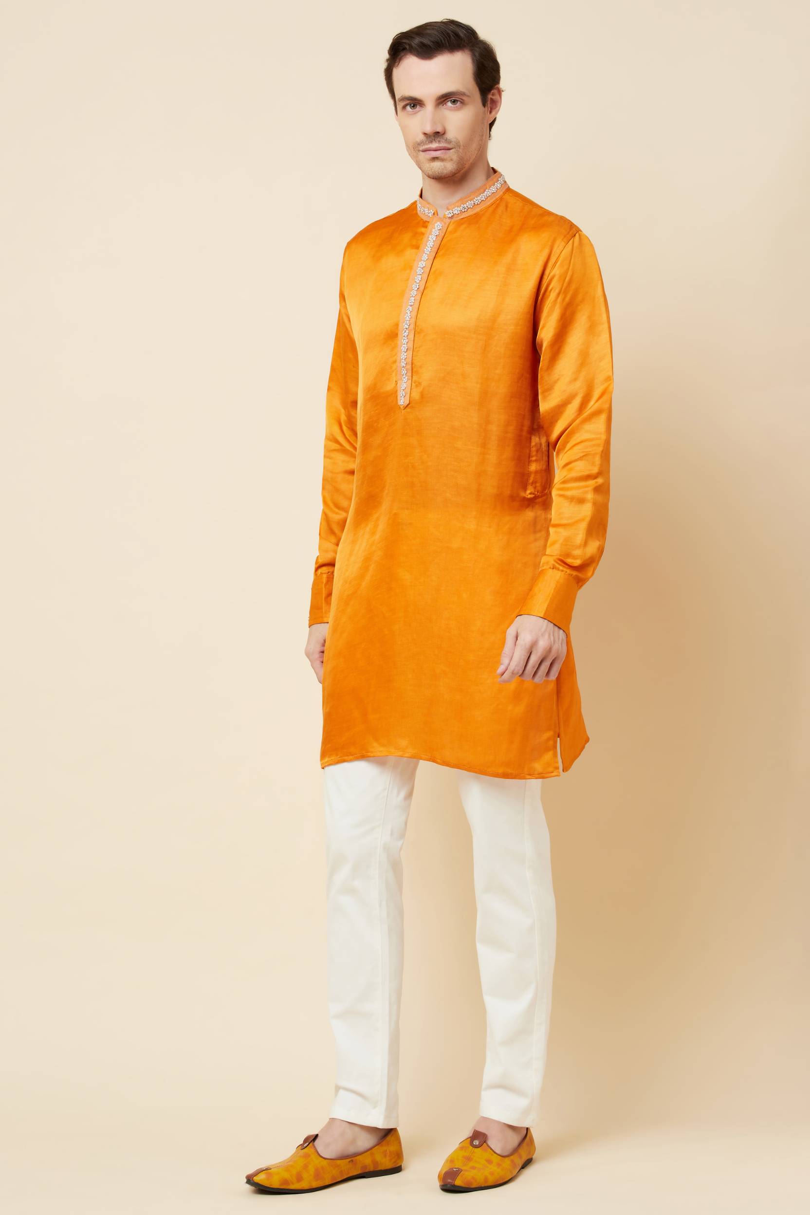 Mustard Embroidered Kurta - Spring Break
