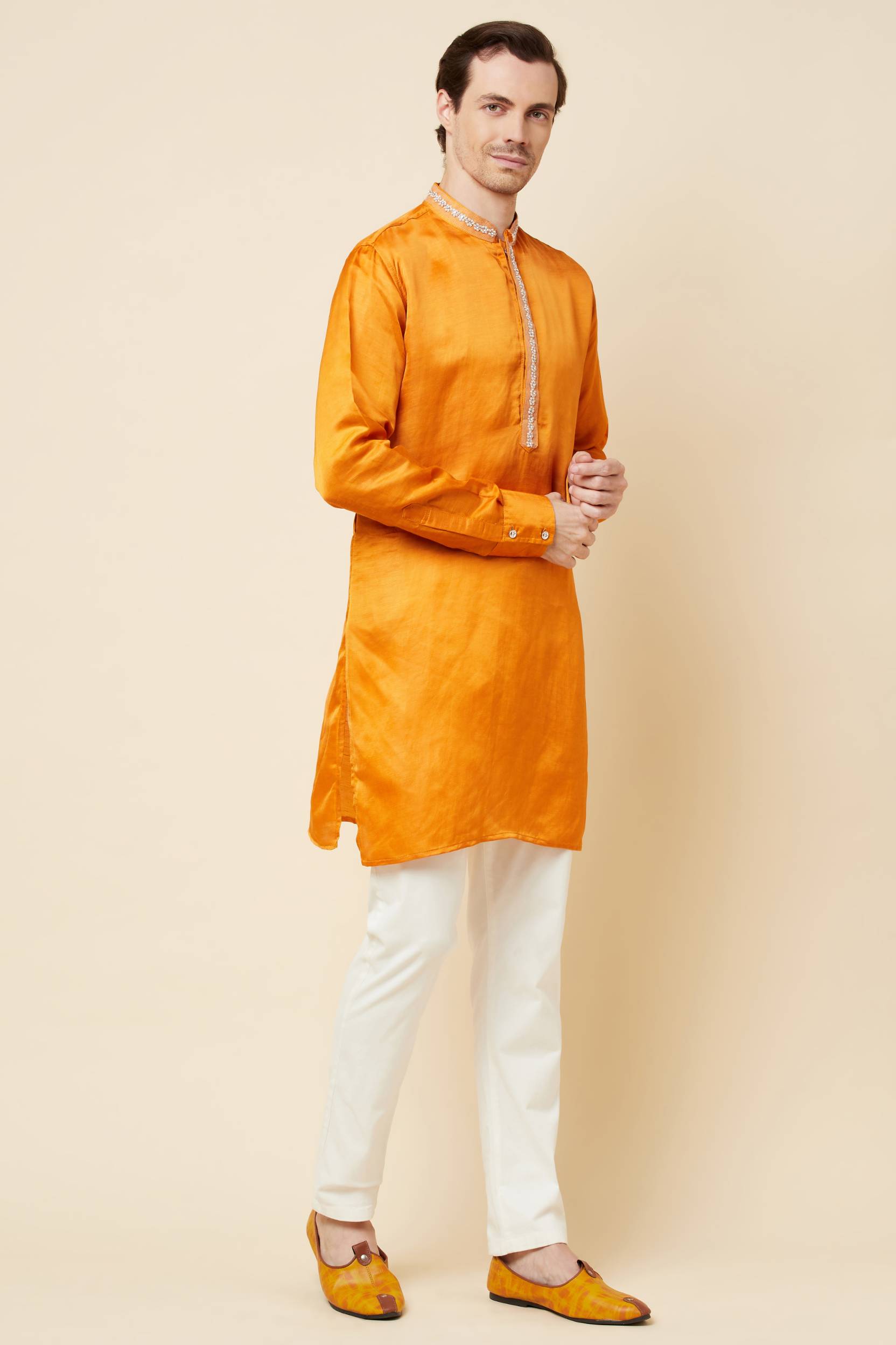 Mustard Embroidered Kurta - Spring Break