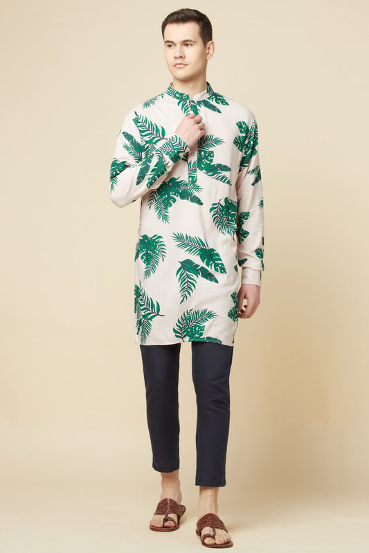 Tropical Print Kurta - Spring Break