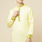 Lemon Yellow Kurta with Print Detail - Spring Break