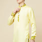 Lemon Yellow Kurta with Print Detail - Spring Break