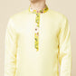 Lemon Yellow Kurta with Print Detail - Spring Break