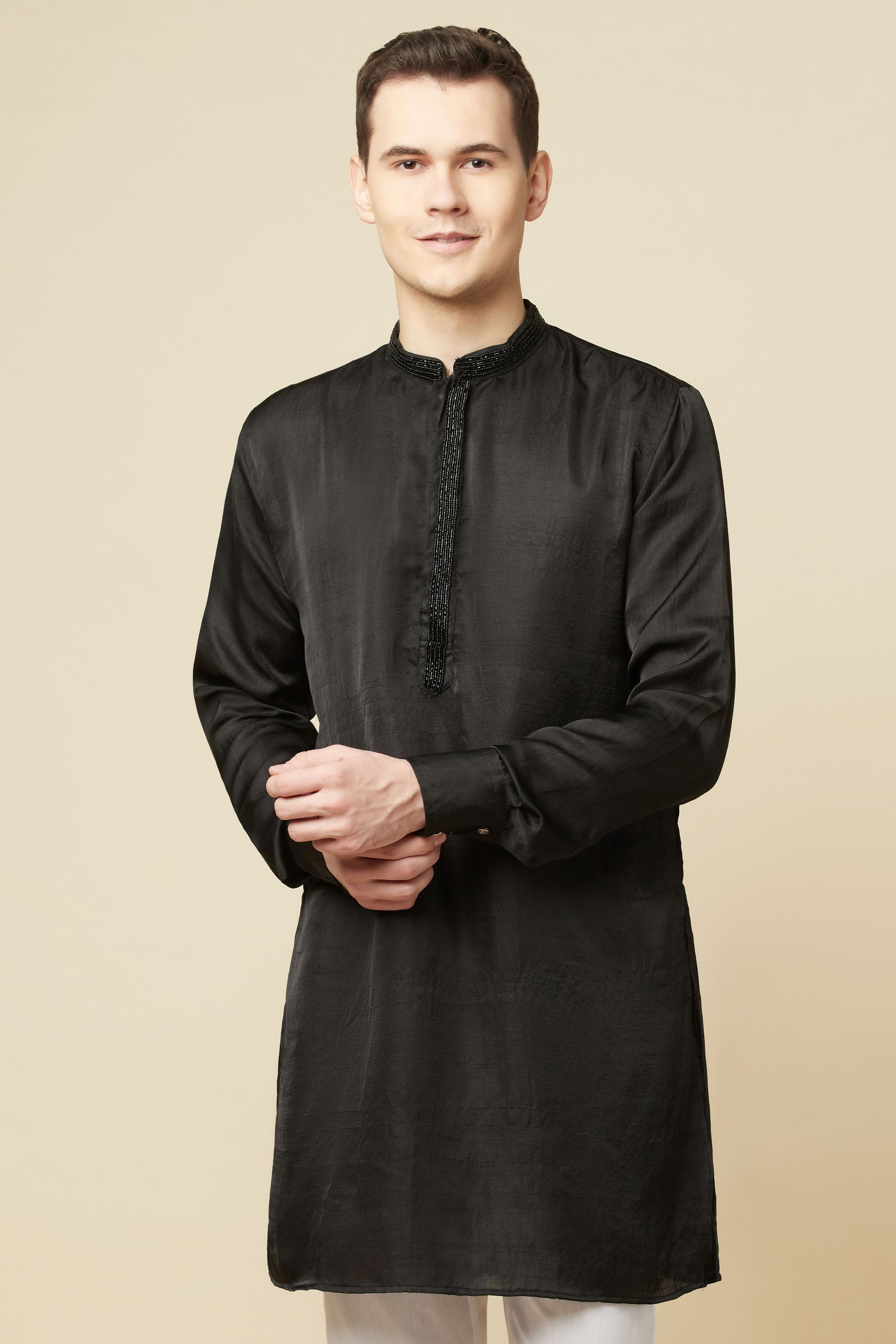 Black Embroidered Kurta - Spring Break