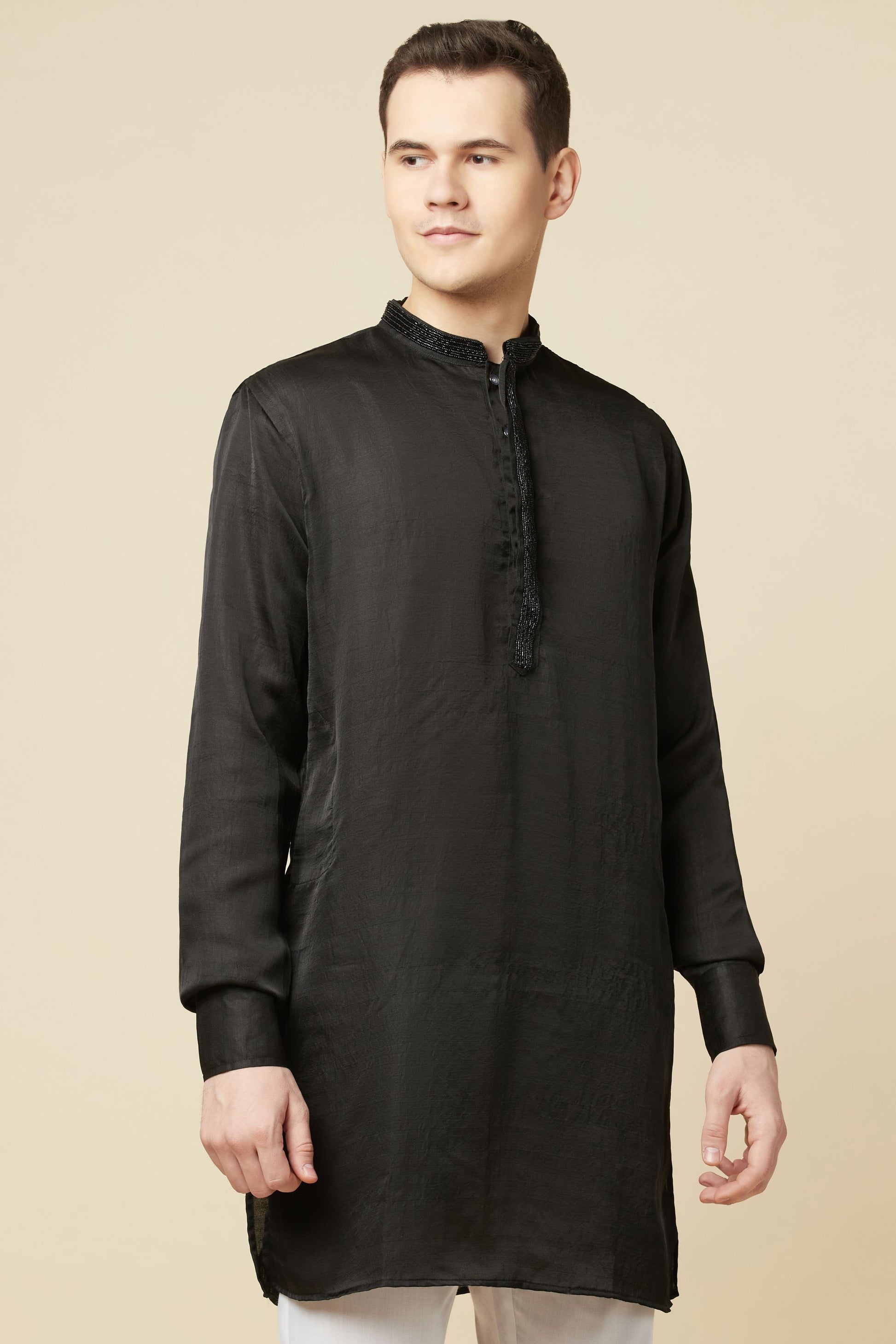 Black Embroidered Kurta - Spring Break