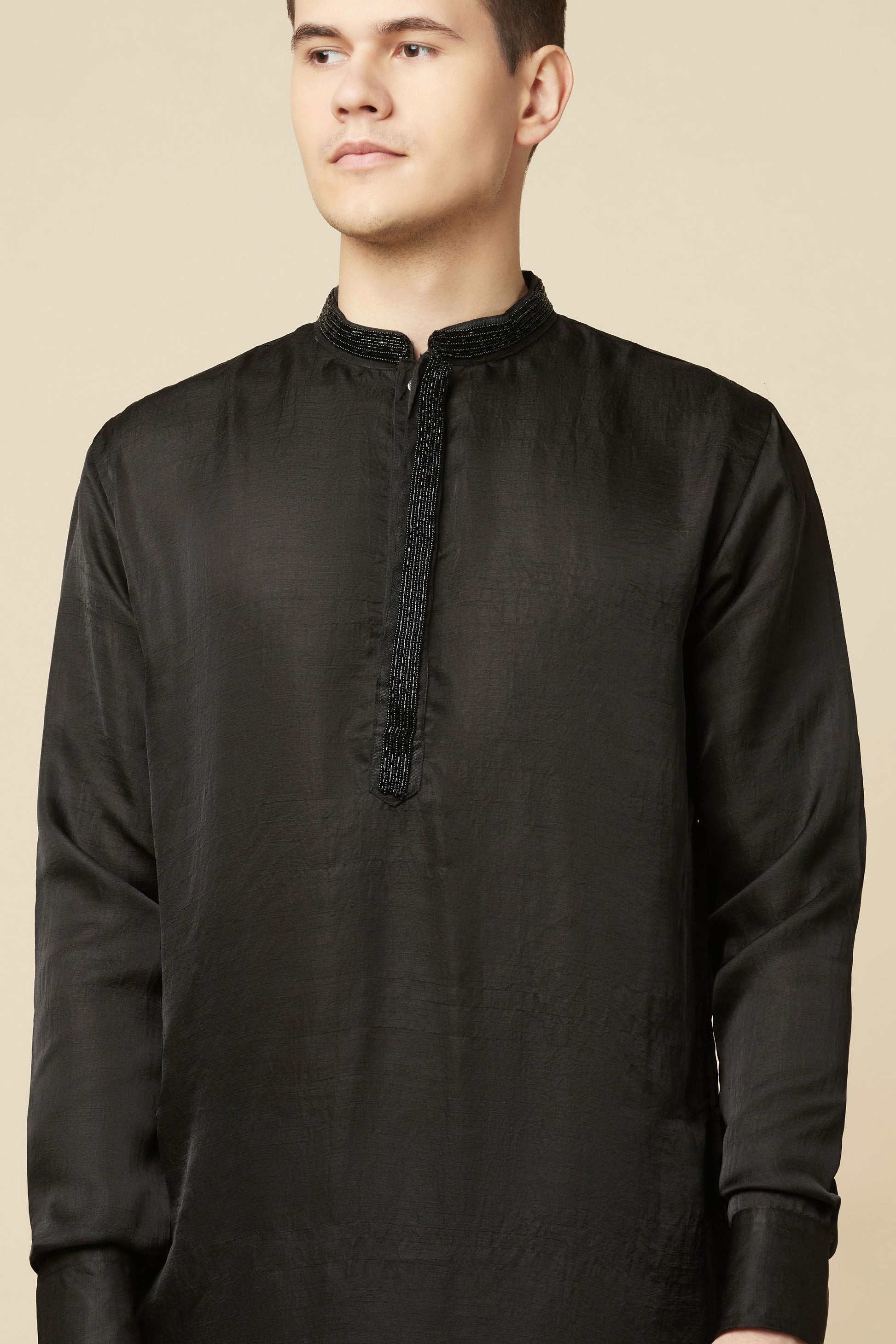 Black Embroidered Kurta - Spring Break