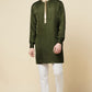 Dark Green Embroidered Kurta - Spring Break