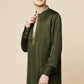 Dark Green Embroidered Kurta - Spring Break