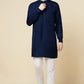 Navy Blue Embroidered Kurta - Spring Break