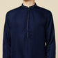 Navy Blue Embroidered Kurta - Spring Break