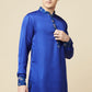Blue Kurta with Floral Print Detail - Spring Break