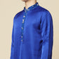 Blue Kurta with Floral Print Detail - Spring Break