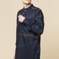 Navy Blue Digital Print Kurta - Spring Break