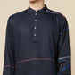 Navy Blue Digital Print Kurta - Spring Break