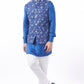 Floral Print Bundi Jacket with Kurta Set - Spring Break