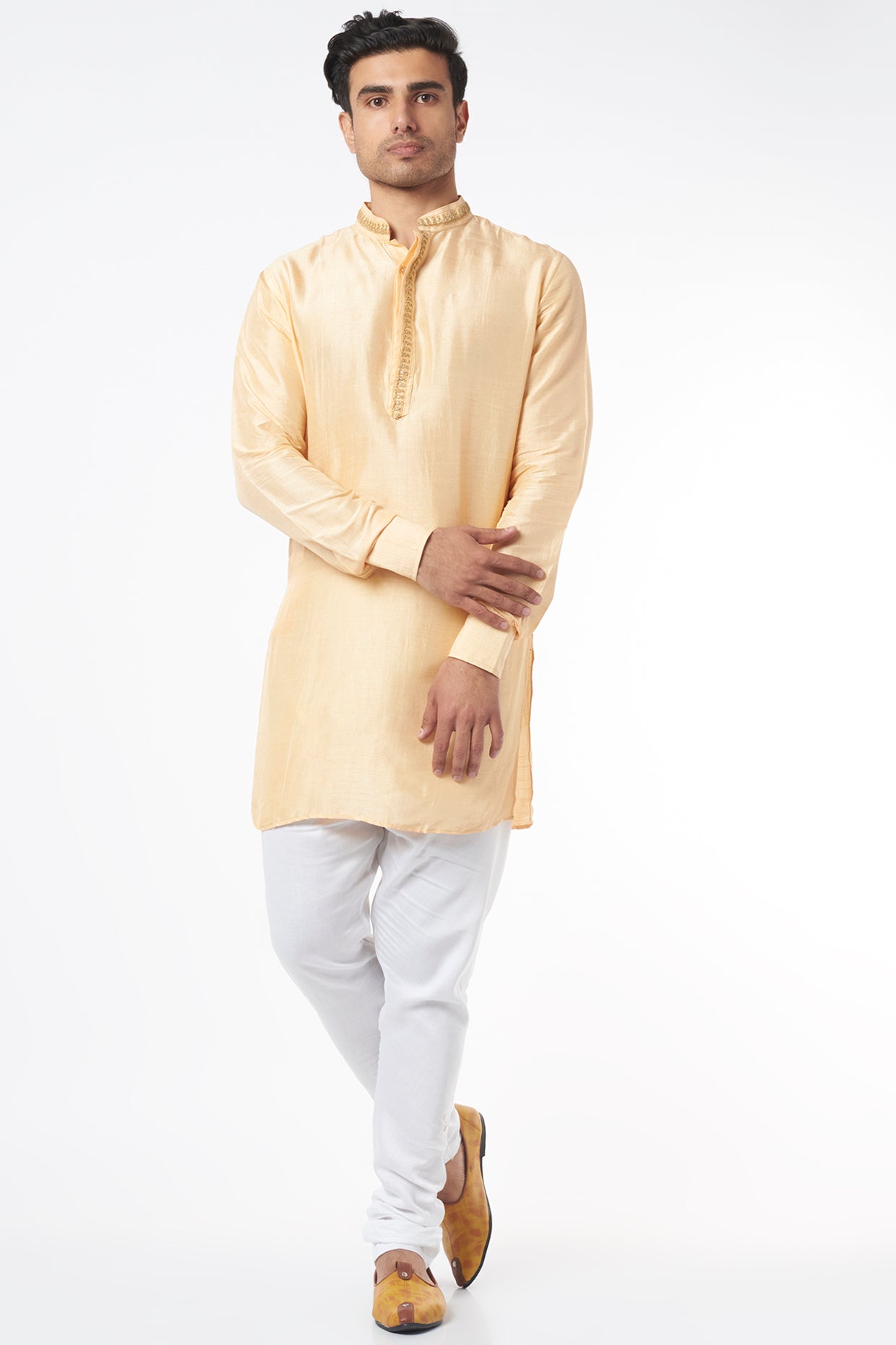 Nude Embroidered Kurta Set - Spring Break