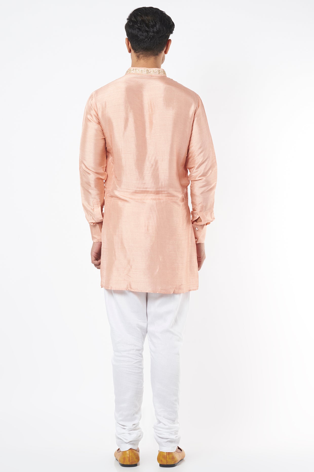 Peach Embroidered Kurta Set - Spring Break