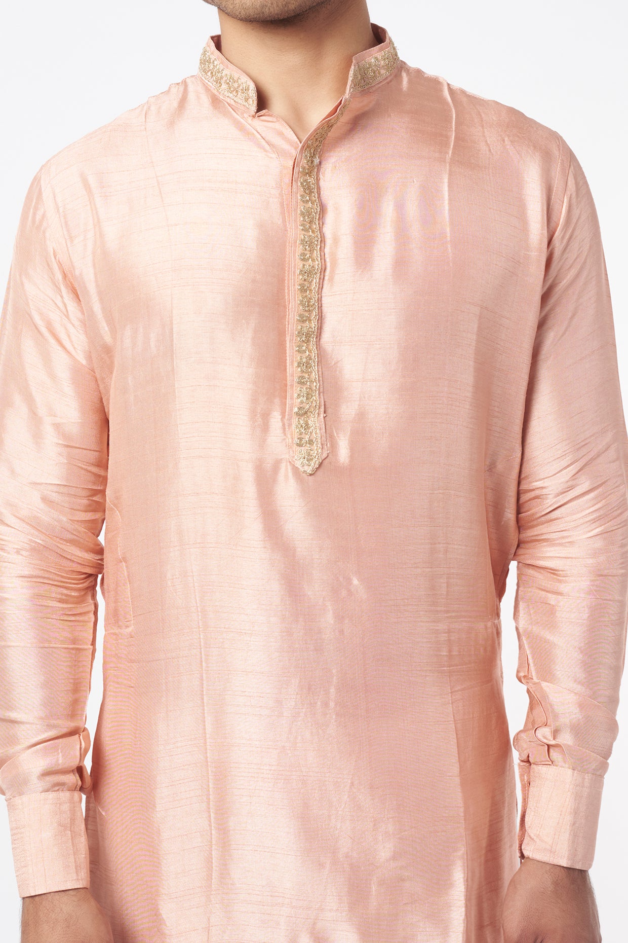 Peach Embroidered Kurta Set - Spring Break