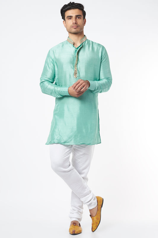 Sea Green Embroidered Kurta Set - Spring Break