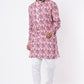 Pink Floral Print Kurta Set - Spring Break