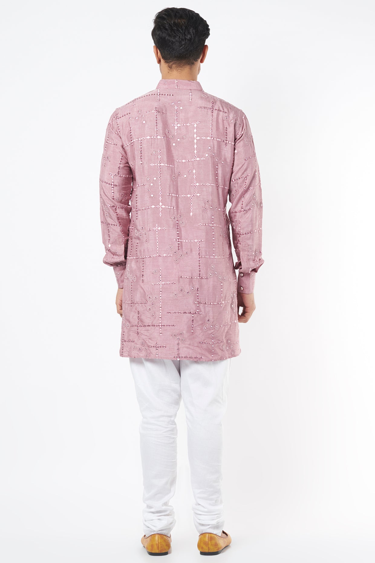 Lilac Mirror Embroidery Kurta Set - Spring Break