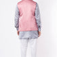 Contrast Bundi Jacket with Kurta Set - Spring Break