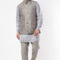 Grey Mirror Embroidered Bundi Jacket - Spring Break