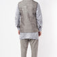 Grey Mirror Embroidered Bundi Jacket - Spring Break