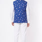 Blue Floral Print Bundi Jacket - Spring Break