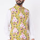 Yellow Floral Print Bundi Jacket - Spring Break