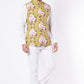 Yellow Floral Print Bundi Jacket - Spring Break