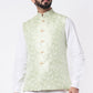 Mint Green Jacquard Bundi Jacket - Spring Break