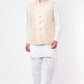 Pink Jacquard Bundi Jacket with Kurta Set - Spring Break
