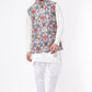 Threadwork Bundi Jacket with Kurta Set - Spring Break
