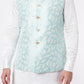Blue Jacquard Bundi Jacket with Kurta Set - Spring Break