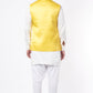 Yellow Bundi Jacket with Kurta Set - Spring Break