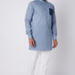 Heart Print Denim Kurta - Spring Break